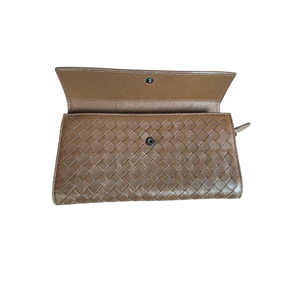 Bottega Veneta Intrecciato Woven Leather Long Wallet EUC - Picture 7 of 13